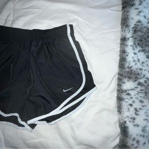 nike black dri-fit running shorts